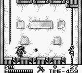 une photo d'Ã©cran de Castlevania 2 - Belmont s Revenge sur Nintendo Game Boy